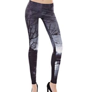 Leggings dark trees brand new